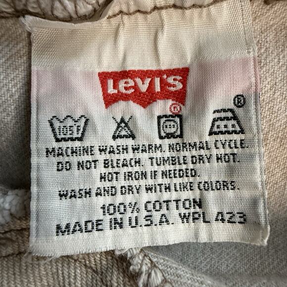 Vintage 90s Levi’s 501 USA Made Jeans 34x30 Custom Leopard Patchwork - Picture 3 of 7